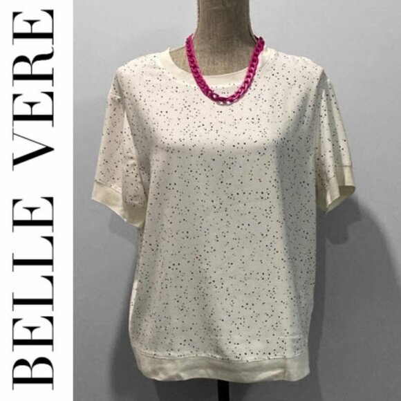 BELLE Vere Polka Dots Blouse Medium - Picture 5 of 14